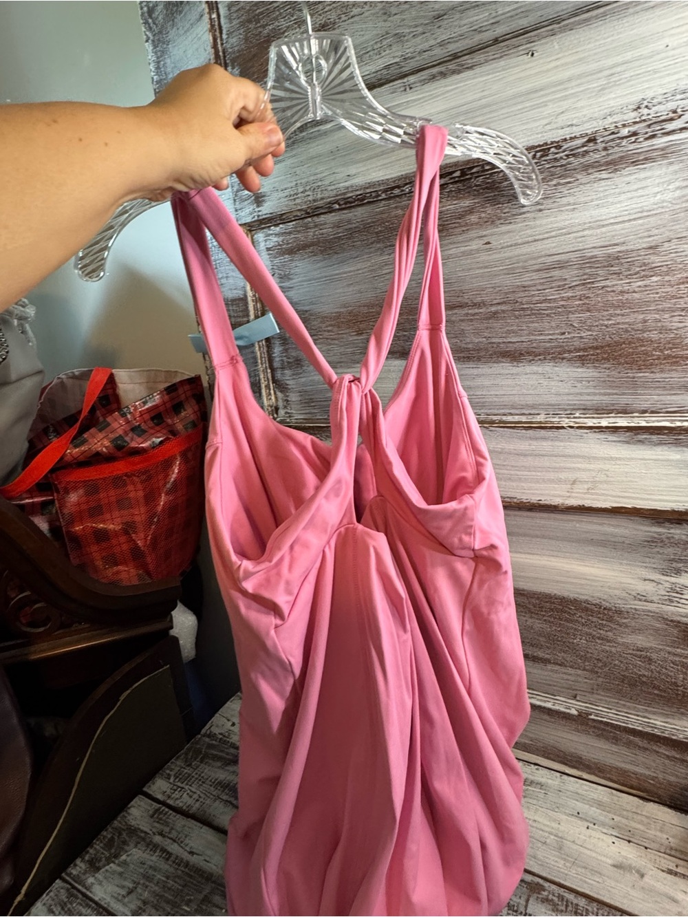 Avia Pink Cross-Back Active Romper - Picture 5 of 7